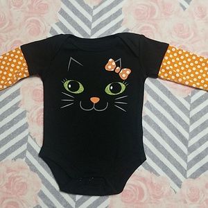 Newborn Halloween Cat shirt
